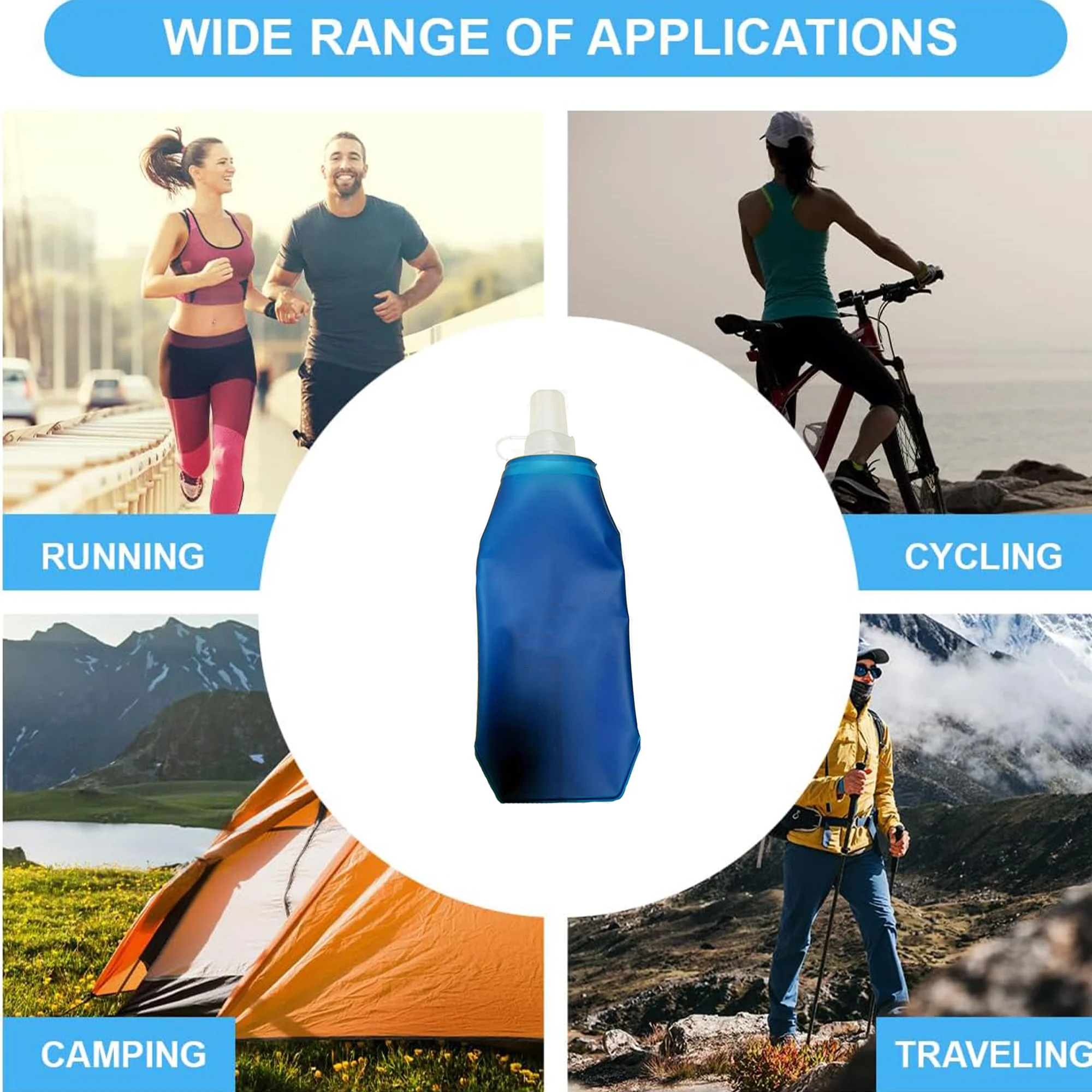 TPU Foldable Soft Water Bottle