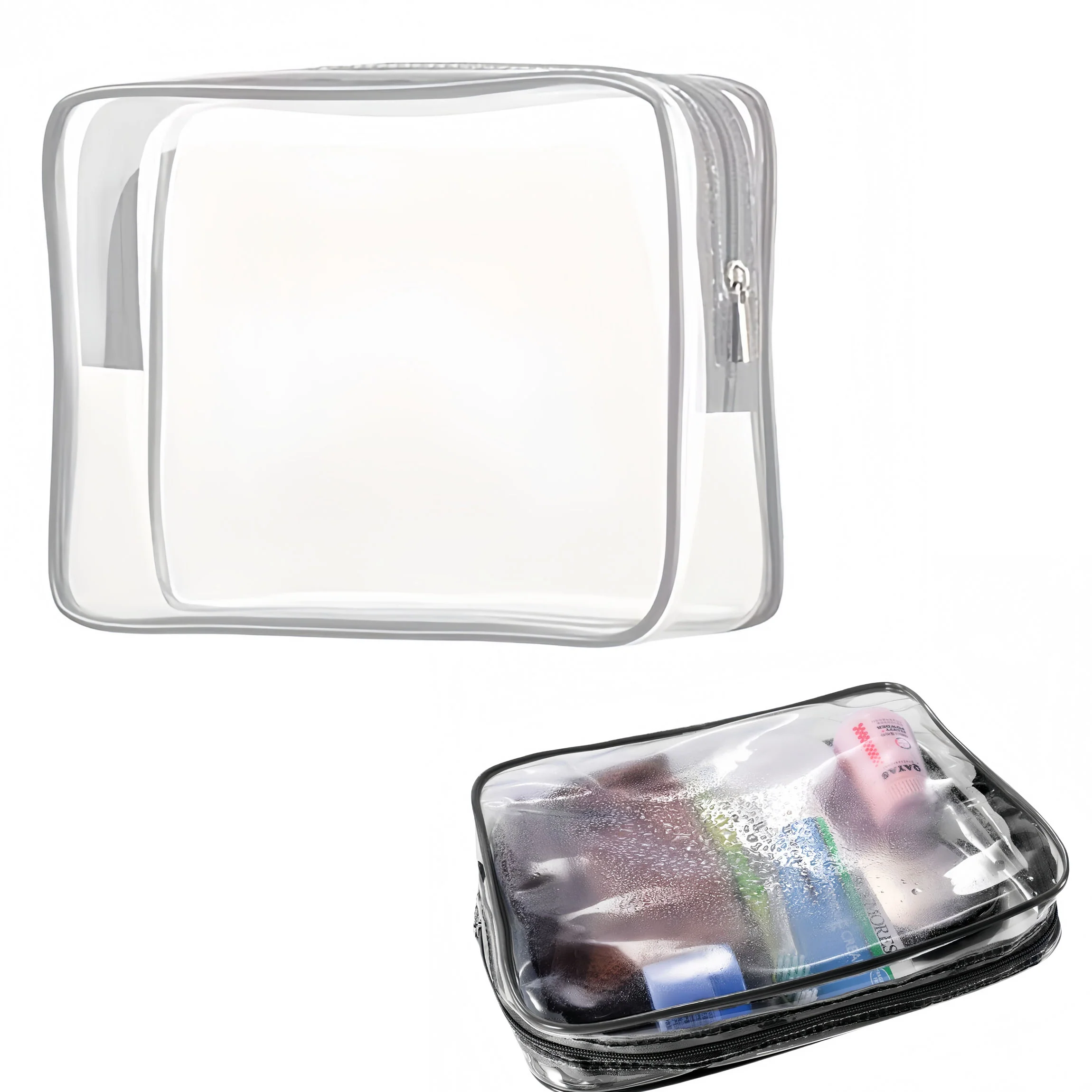PVC Travel Portable Transparent Cosmetic Bag